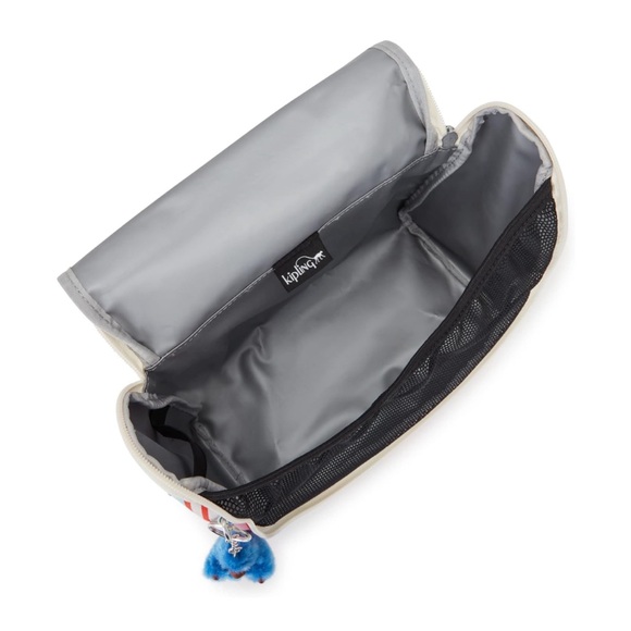 Kipling KICHIROU Lunch Bag Adjustable/  Removable Strap Beachside Strips NEW - Picture 3 of 7